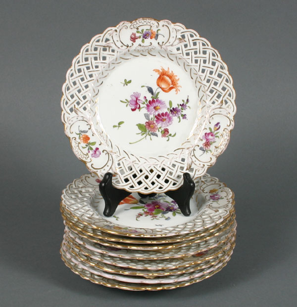 Dresden Flower hand painted
