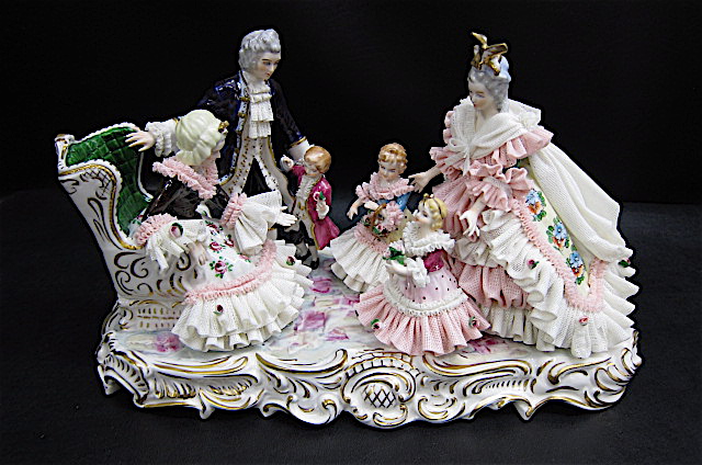 DRESDEN GERMAN PORCELAIN FIGURAL
