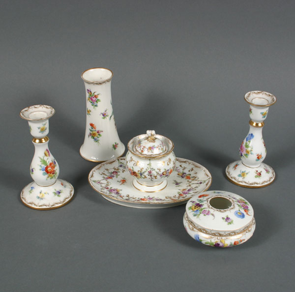 Dresden hand painted china