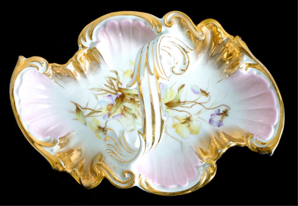 DRESDEN HAND PAINTED HANDLED