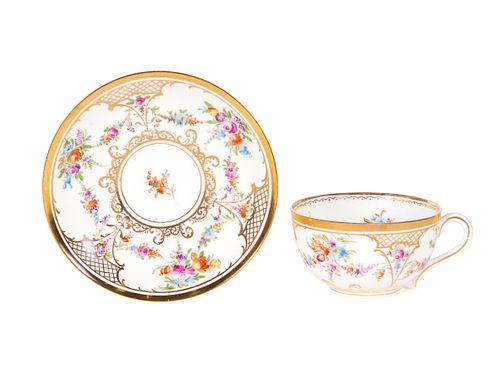 DRESDEN HAND PAINTED PORCELAIN
