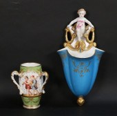 DRESDEN KLEMM VASE & CHERUB WA