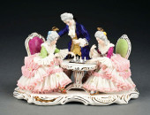 DRESDEN LACE GILTED CHESS PLAY