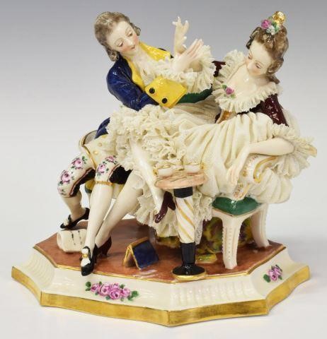 DRESDEN LACE PORCELAIN COUPLE
