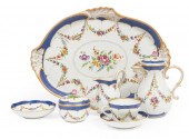 DRESDEN POLYCHROME AND GILT PO