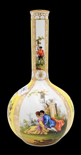 DRESDEN PORCELAIN BOTTLENECK