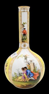 DRESDEN PORCELAIN BOTTLENECK V