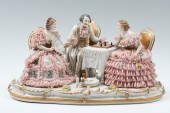 DRESDEN PORCELAIN CHESS GAME S