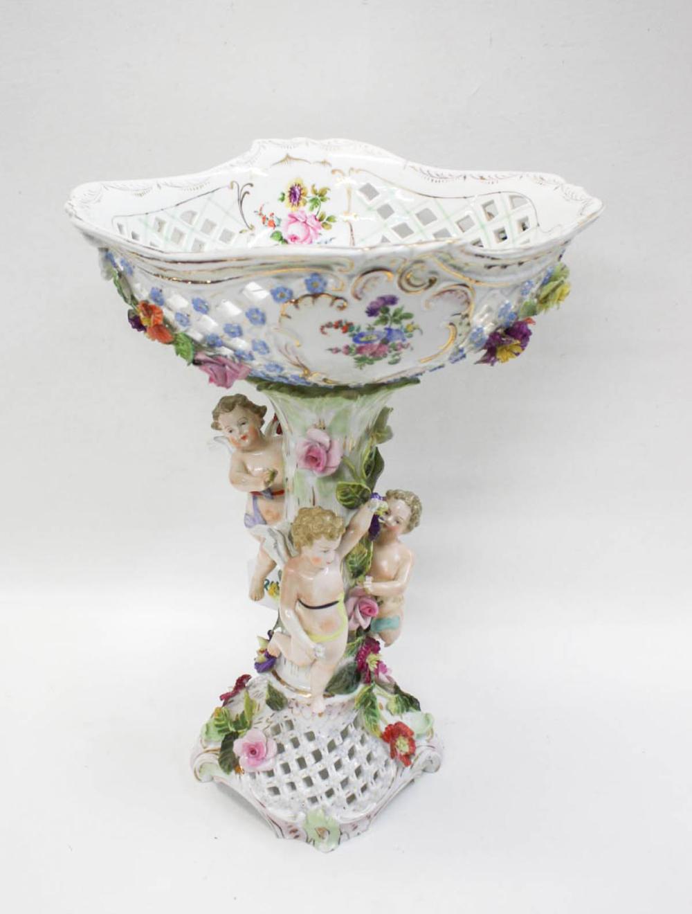 DRESDEN PORCELAIN COMPOTE, CARL