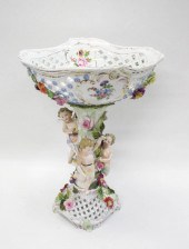 DRESDEN PORCELAIN COMPOTE, CAR