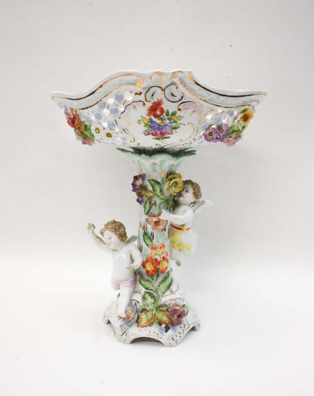DRESDEN PORCELAIN COMPOTE, THE