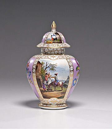 Dresden Porcelain Covered Ginger