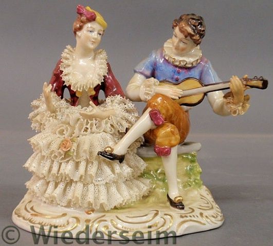 Dresden porcelain figural group