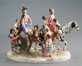 DRESDEN PORCELAIN FIGURAL GROU