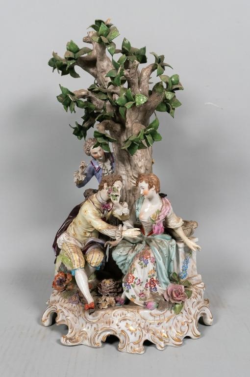 DRESDEN PORCELAIN FIGURE GROUPLarge