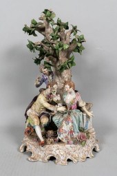 DRESDEN PORCELAIN FIGURE GROUP