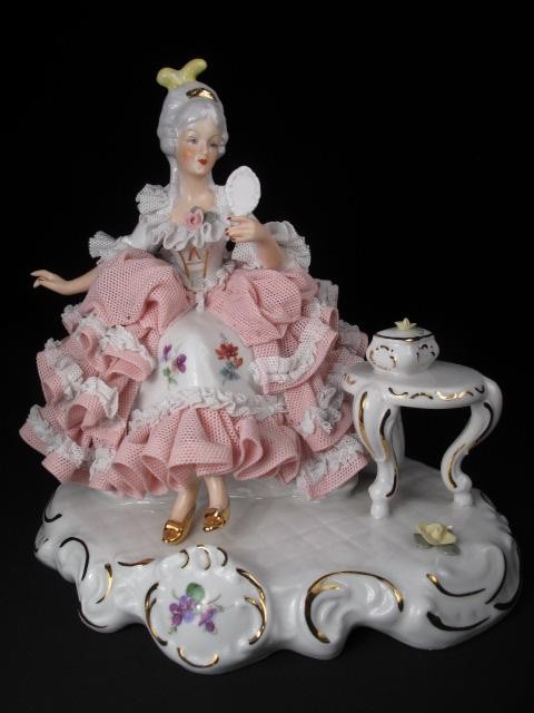 Dresden porcelain figure of a woman