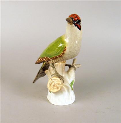 Dresden porcelain figure of a green