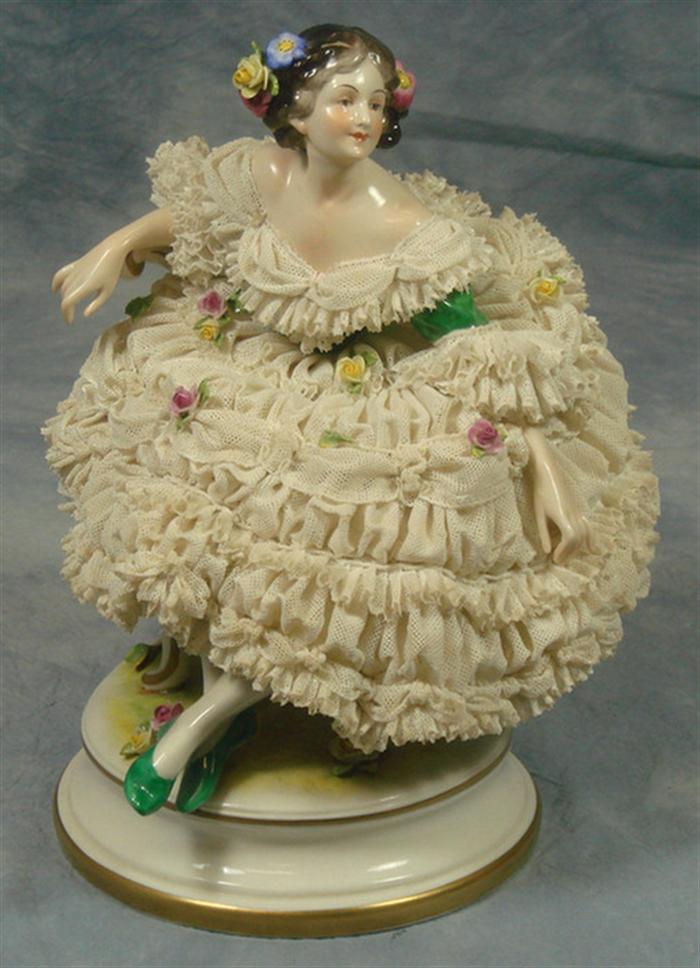 Dresden porcelain figurine, lady