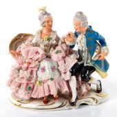 DRESDEN PORCELAIN FIGURINE OF