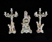 DRESDEN PORCELAIN GARNITURE SE