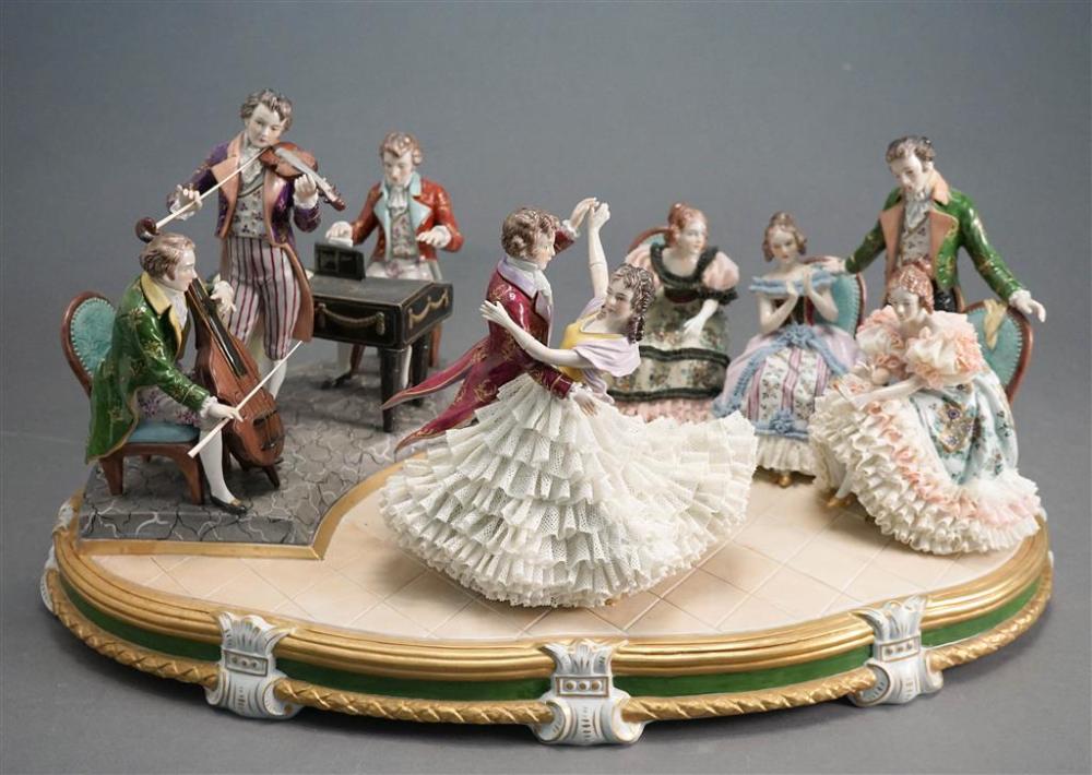 DRESDEN PORCELAIN LACE FIGURAL