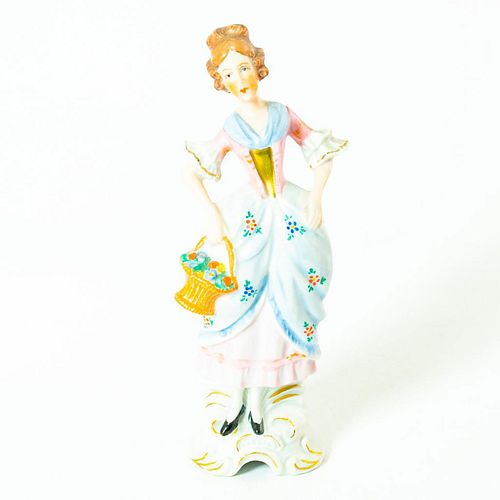 DRESDEN PORCELAIN LADY FIGURINEPink