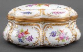 DRESDEN PORCELAIN MANNER TABLE