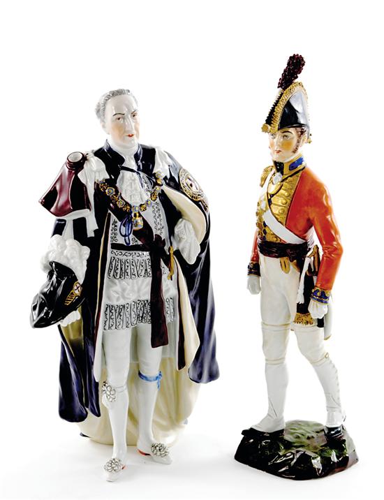 Dresden porcelain military