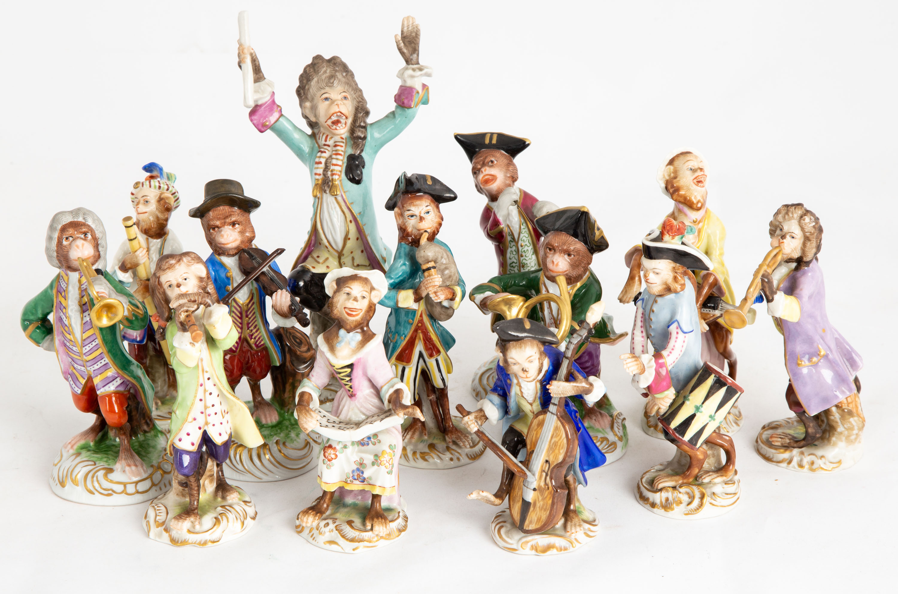 DRESDEN PORCELAIN MONKEY BAND