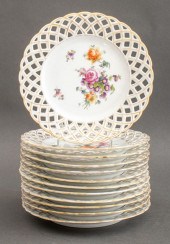 DRESDEN PORCELAIN PIERCED FLOR