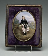 Dresden porcelain plaque, L. S