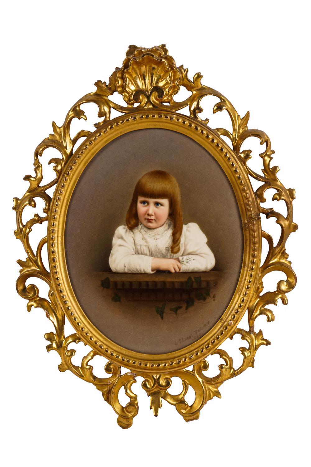 DRESDEN PORCELAIN PORTRAIT