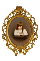 DRESDEN PORCELAIN PORTRAIT PLA
