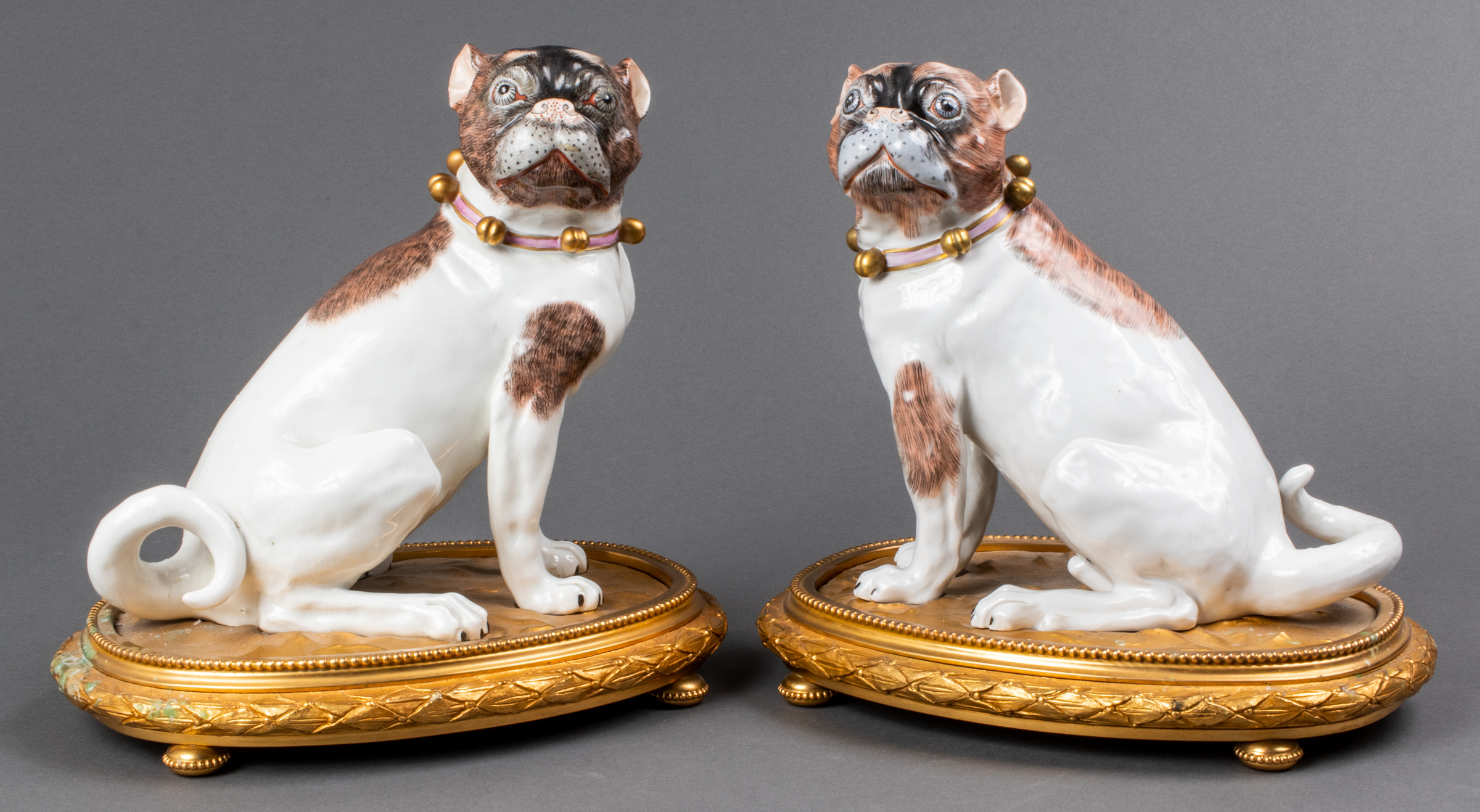 DRESDEN PORCELAIN PUG DOG