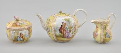 Dresden Porcelain Scenic Tea Pot,