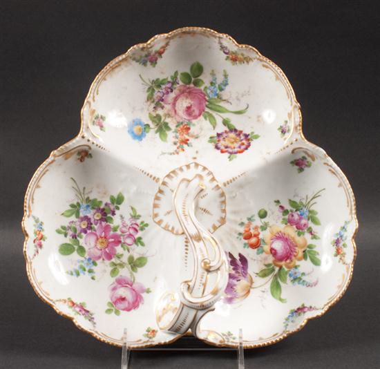 Dresden porcelain serving dish late