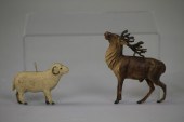 DRESDEN REINDEER AND RAM ORNAM