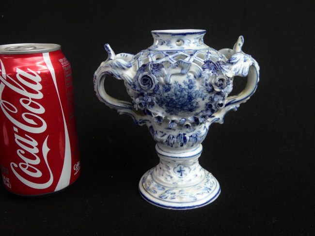 Dresden reticulated 5 3/4'' vase.