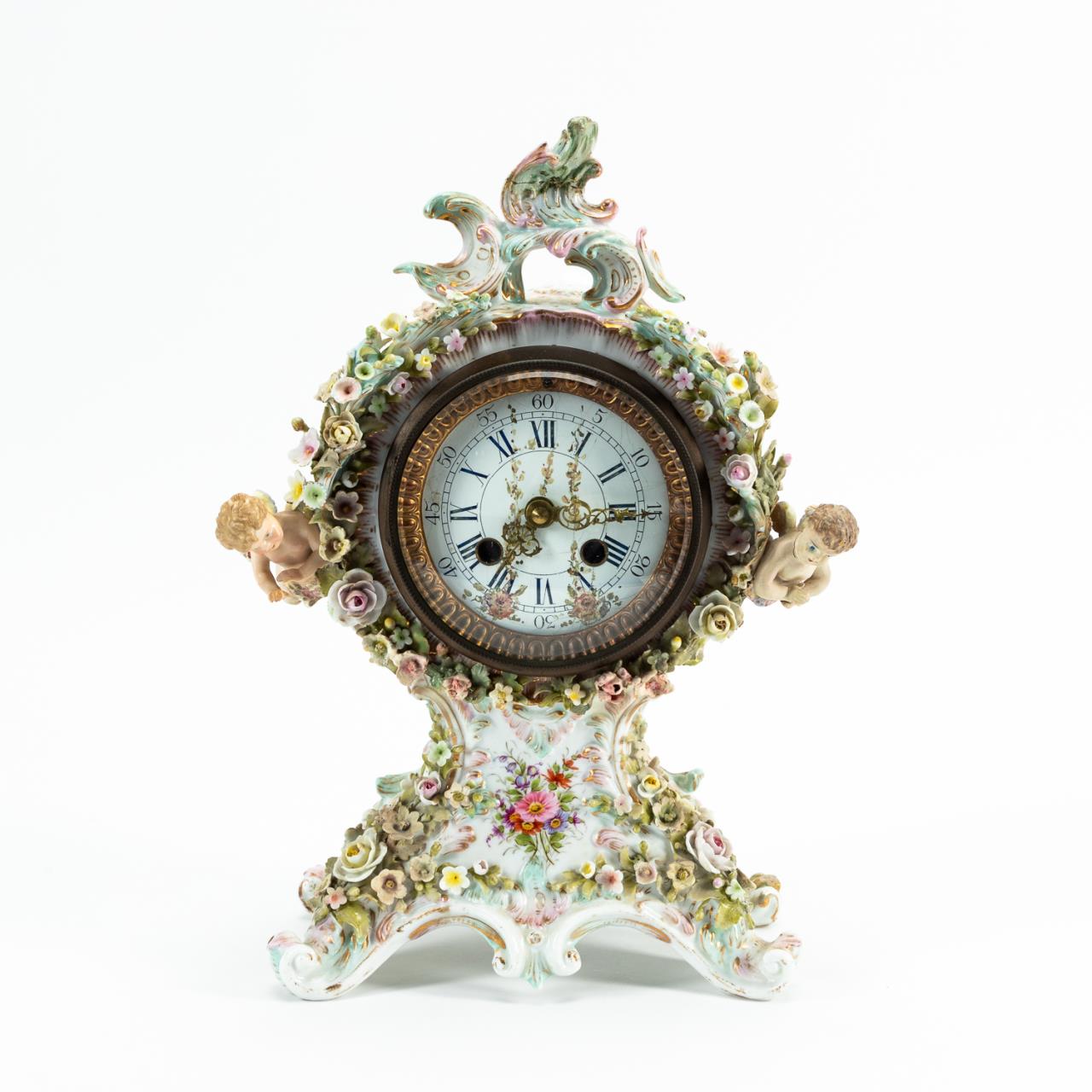 DRESDEN-STYLE FLORAL AND FIGURAL