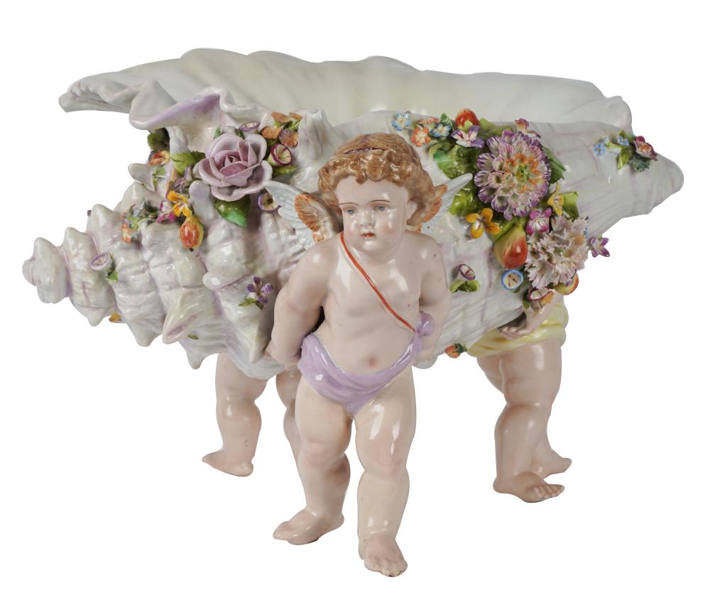 DRESDEN-STYLE PORCELAIN FIGURAL