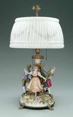 Dresden style porcelain figural