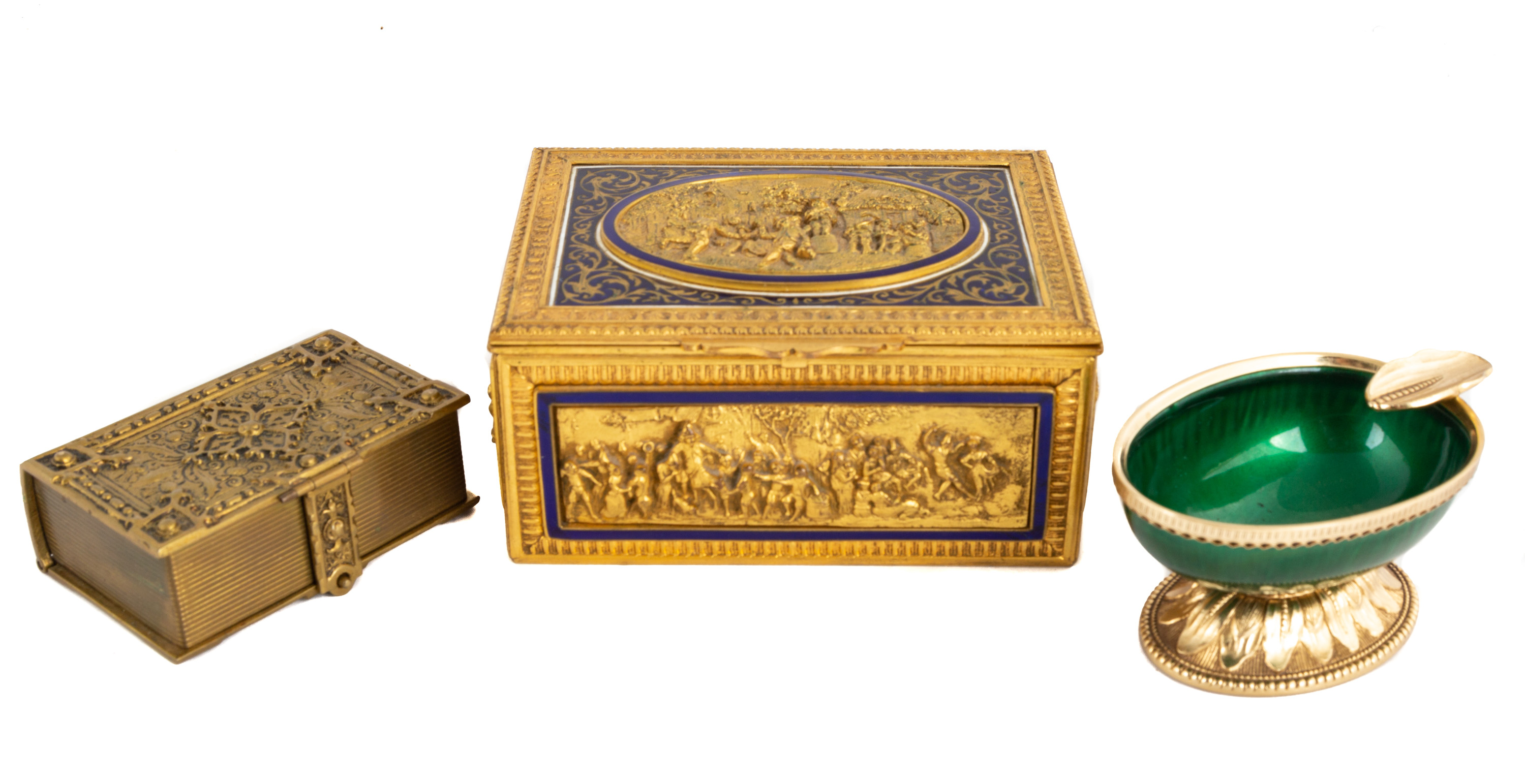 DRESSER BOX, STAMP BOX AND ASH TRAY