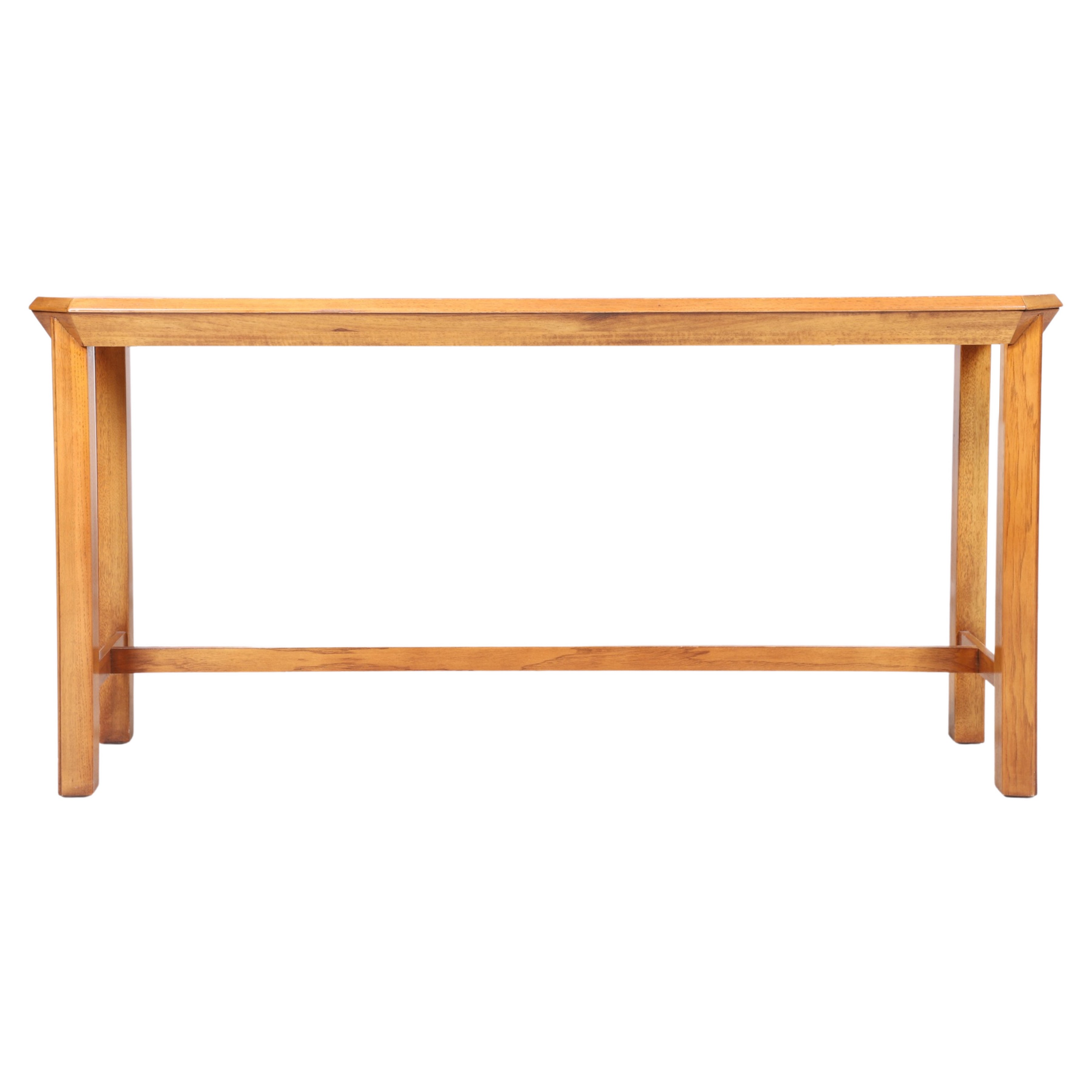 Drexel 2-tier glass top console