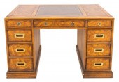 DREXEL CAMPAIGN STYLE OAK DOUB