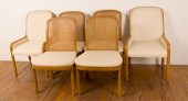 DREXEL CANED BACK DINING CHAIR