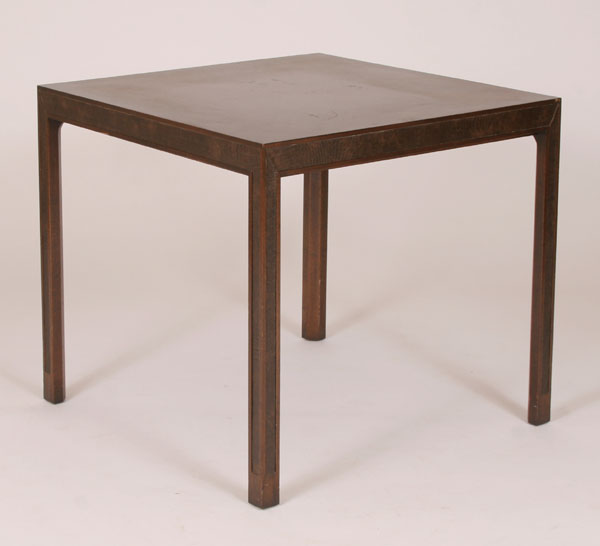 Drexel card/game table; inlaid