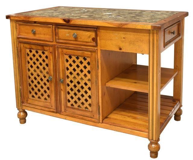 DREXEL HERITAGE FAUX MARBLE TOP