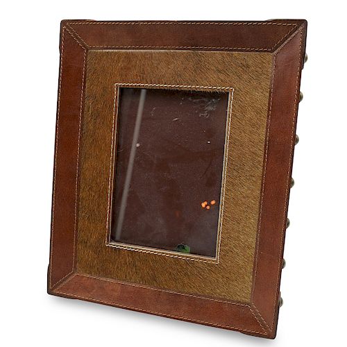 DREXEL HERITAGE LEATHER PICTURE