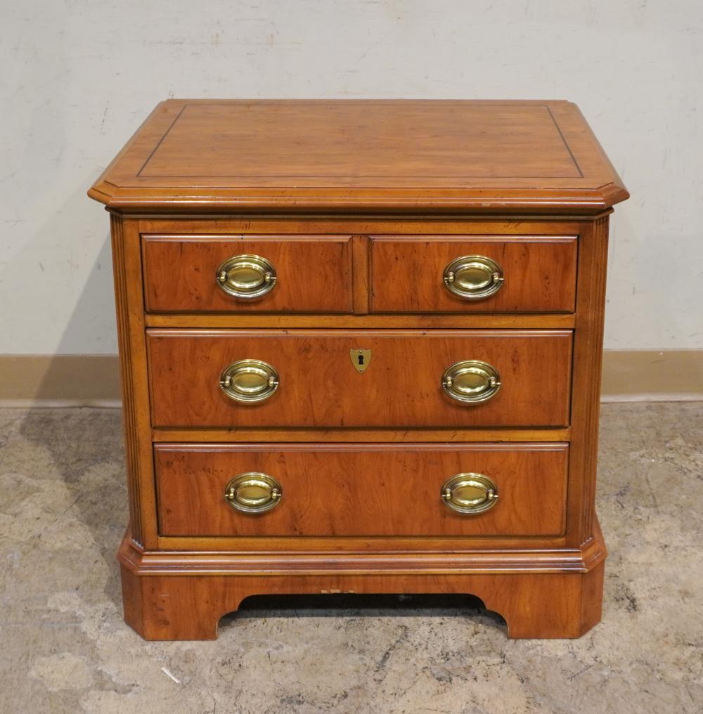 DREXEL INLAID FRUITWOOD BEDSIDE